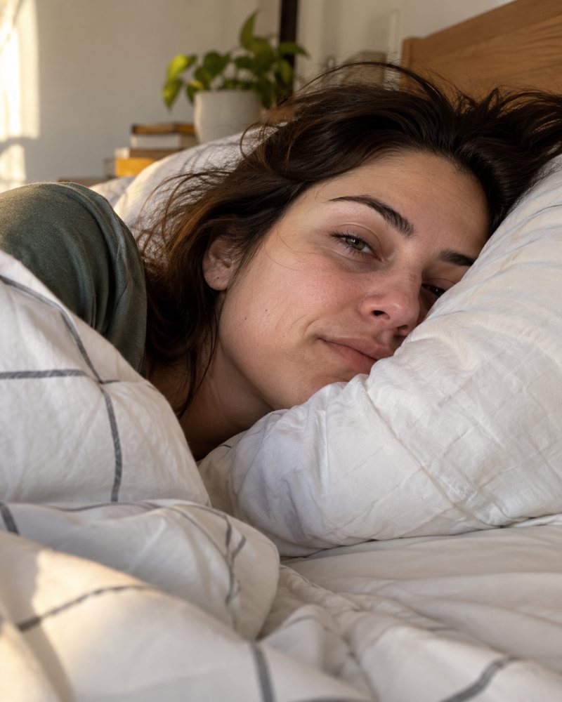 Dormir del mismo lado deja marca
